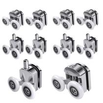 Kit de 10 roldanas para porta de box AFDHGS 23 mm em liga de zinco Kit de 10 roldanas para porta de box AFDHGS 23 mm em liga de zinco