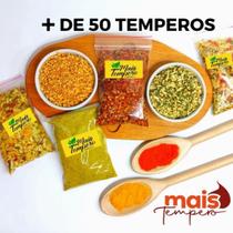 KIT de 10 TEMPEROS DE 50g CADA TOTALIZANDO 500g Muito Mais Tempero KIT de 10 TEMPEROS DE 50g CADA TOTALIZANDO 500g Muito Mais Tempero