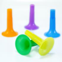 Kit de 100 mini Cornetas coloridas de plástico