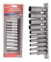 Kit De 10pçs Soquete Pito Longo Sextavado 1/4 /4 A 13mm
