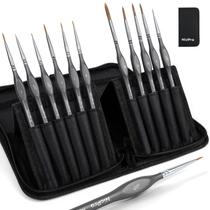 Kit de 11 Pincéis de Detalhe Nicpro Kolinsky Sable