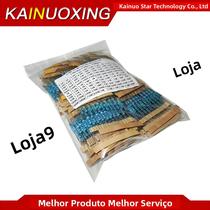 Kit De 1100 Resistor De Filme Metálico 0.5W, De 0.1 Ohm a 10M Ohm, 110 Valores, Tolerância De 12%, Kit De 1100 Resistor De Filme Metálico 0.5W, De 0.1 Ohm a 10M Ohm, 110 Valores, Tolerância De 12%,