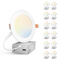Kit de 12 Luminárias Amico 13 cm LED Dimerizável 5CCT