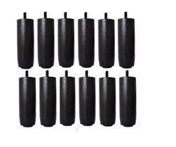 Kit de 12 Pés Para Cama Box ou Baú Queen King 12 cm de Altura TDC Madeira Maciça