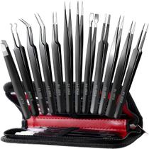 Kit de 12 Pinças de Precisão Antonki com Estojo Kit de 12 Pinças de Precisão Antonki com Estojo
