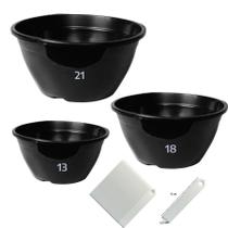 Kit de 15 vasos plastico cuias para plantas 3 tamanhos mudas cactos suculentas e plantas pendentes + 15 etiquetas de identificação Kit de 15 vasos plastico cuias para plantas 3 tamanhos mudas cactos suculentas e plantas pendentes + 15 etiquetas de identificação