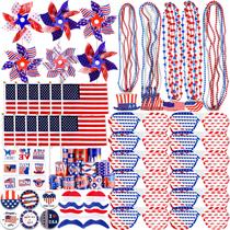 Kit de 156 Peças de Lembrancinhas para Festa Thuodo - Decorações para 4 de Julho Kit de 156 Peças de Lembrancinhas para Festa Thuodo - Decorações para 4 de Julho