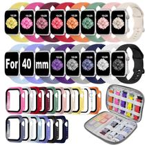 Kit de 16 Pulseiras de Silicone Brigtlaiff 40mm com Estojo Kit de 16 Pulseiras de Silicone Brigtlaiff 40mm com Estojo
