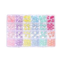 Kit De 174 Peças De Miçangas Acrílicas Em Formato De Coração, Flor E Redondas, Para Confecção De