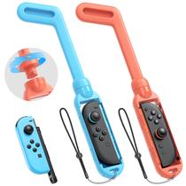 Kit de 2 Acessórios Taco de Golfe KOVA para Nintendo Switch 1 e 2 Joy-Con Kit de 2 Acessórios Taco de Golfe KOVA para Nintendo Switch 1 e 2 Joy-Con