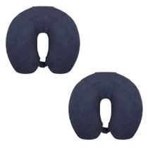Kit de 2 Almofadas de Viagem - Com Botão de Pressão
