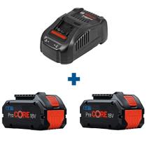 Kit de 2 Baterias 8,0AH 18V PROCORE e Carregador Gal 1880CV 220V BOSCH Kit de 2 Baterias 8,0AH 18V PROCORE e Carregador Gal 1880CV 220V BOSCH