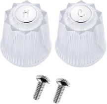 Kit de 2 botões de reposição para chuveiro gcbcrit em acrílico transparente Kit de 2 botões de reposição para chuveiro gcbcrit em acrílico transparente