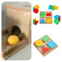 Kit de 2 Brinquedos Sensoriais Montessoriano - BRINQUE E LEIA
