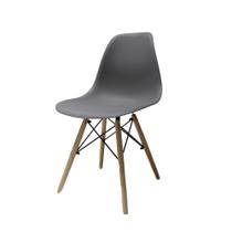 Kit de 2 Cadeiras Eiffel Eames Branco Base Madeira