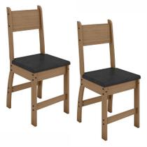 Kit de 2 Cadeiras Milano com Tecido em Material Sintetico Kit de 2 Cadeiras Milano com Tecido em Material Sintetico