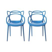 Kit de 2 Cadeiras Prizi Allegra E80 Azul