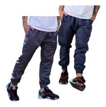 Kit De 2 Calças Tactel Jogger Esportiva 2 Bolsos Lateral 016