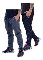 Kit De 2 Calças Tecido Malha Premium Academia Inverno 075