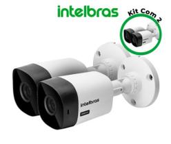 Kit de 2 câmeras da Intelbras VHC 1120 B Bullet 720p e alcance de infravermelho de 20 metros