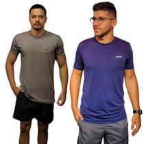 Kit de 2 Camisas Dry Fit Masculina Para Academia Corrida Atletismo Dia a Dia Kit de 2 Camisas Dry Fit Masculina Para Academia Corrida Atletismo Dia a Dia
