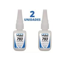 Kit de 2 Colas TEK BOND 793 20g Adesivo Instantâneo Kit de 2 Colas TEK BOND 793 20g Adesivo Instantâneo