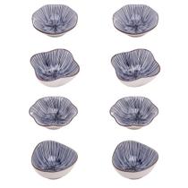 Kit De 2 Conjuntos 4 Tigelas Pequenas Restaurante Japonês Recipiente Para Molhos
