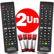 Kit de 2 Controles Remotos Compatíveis com TVs Lg LED Smart