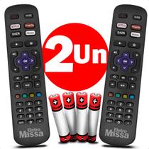 Kit de 2 Controles Remotos para TVs AOC Roku Smart