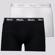 Kit de 2 Cuecas Boxer Mash Cotton Branca e Preta