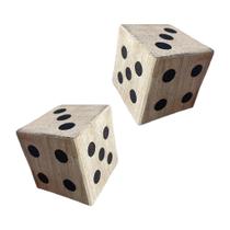 Kit de 2 Dados de Madeira de 6 Lados para Jogos RPG, Clube, Festa e Jogos Familiares Kit de 2 Dados de Madeira de 6 Lados para Jogos RPG, Clube, Festa e Jogos Familiares