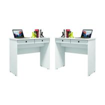 Kit de 2 Escrivaninhas Netuno Branco Kit de 2 Escrivaninhas Netuno Branco