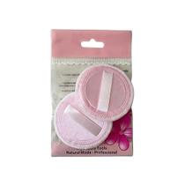 Kit de 2 Esponjas de Veludo Redondas para Pó Facial