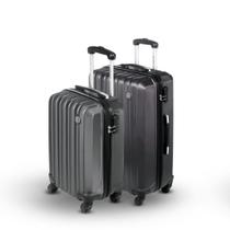 Kit de 2 Malas para Viagem Bordo 10kg e Media 23kg / Abs Resistente, Cadeado Integrado e Rodas 360 Silenciosas / Garantia Vitalícia Sestini