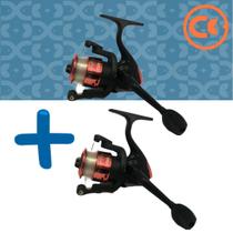Kit de 2 Molinetes De Pesca Ultra Light Taue Sy200 Vermelho - 3 Rolamentos Com Linha Kit de 2 Molinetes De Pesca Ultra Light Taue Sy200 Vermelho - 3 Rolamentos Com Linha