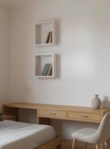 Kit de 2 Nichos 30cm Mdf Branco - On Móveis