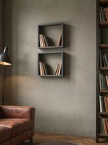 Kit de 2 Nichos 30cm Mdf Grafite - On Móveis