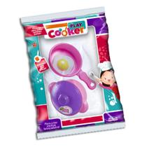 Kit De 2 Panelas + Ovo De Brinquedo Da Play Cooker