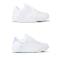 Kit de 2 Pares Tênis Feminino Casual ForcePlay Branco