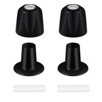 Kit de 2 peças para substituição de alças de chuveiro Vayolli preto fosco Kit de 2 peças para substituição de alças de chuveiro Vayolli preto fosco