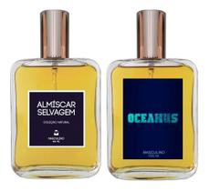 Kit de 2 Perfumes 100ml - Almíscar Selvagem + Oceanus Kit de 2 Perfumes 100ml - Almíscar Selvagem + Oceanus