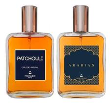 Kit de 2 Perfumes 100ml - Patchouli + Arabian - Essência do Brasil