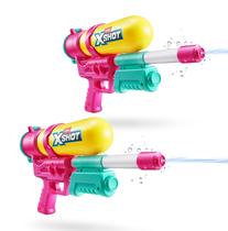 Kit de 2 Pistolas de Água XSHOT Water Blaster 750 ml Alcance de 10 m Kit de 2 Pistolas de Água XSHOT Water Blaster 750 ml Alcance de 10 m