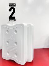 Kit de 2 placas de gelo rígido 2000b branco (gr2000b) Kit de 2 placas de gelo rígido 2000b branco (gr2000b)