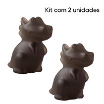 Kit de 2 Porta-Óculos de Mesa - Dinossauro - Fume