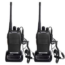 Kit de 2 Rádios Comunicadores Baofeng BF-777S 16 Canais Walkie Talkie 12KM de Alcance