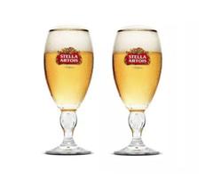 KIT de 2 Taça Stella Artois Cálice Litografada Cerveja 250ml