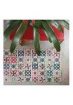 Kit de 2 Tapetes Kapazi Tropical Azulejo Kit de 2 Tapetes Kapazi Tropical Azulejo