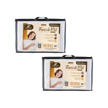 Kit de 2 Travesseiros Favos - Com 15cm de Altura Kit de 2 Travesseiros Favos - Com 15cm de Altura