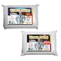 Kit de 2 Travesseiros Modelo Nasa Macios MarcBryan